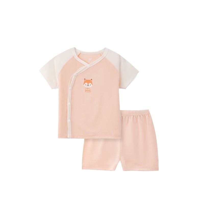 BỘ LULLABY CÀI LỆCH CỘC TAY NH318N - HỒNG