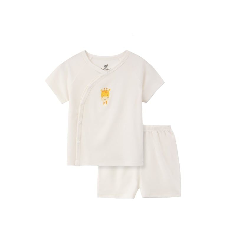 BỘ LULLABY CÀI LỆCH CỘC TAY NH318N - TRẮNG