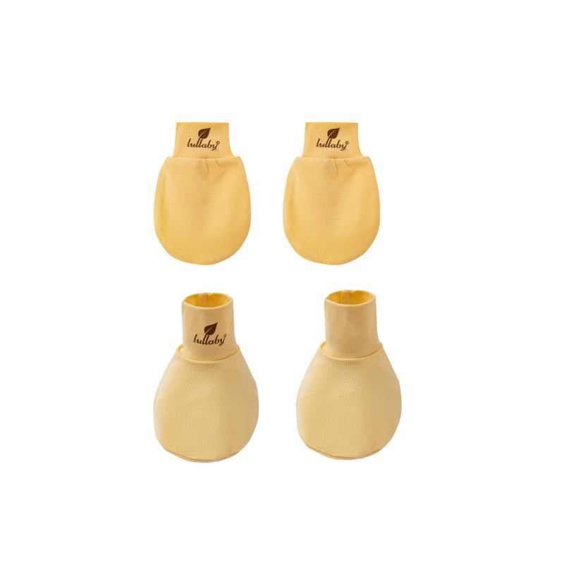 Set bao tay + bao chân Lullaby NH321N - Vàng