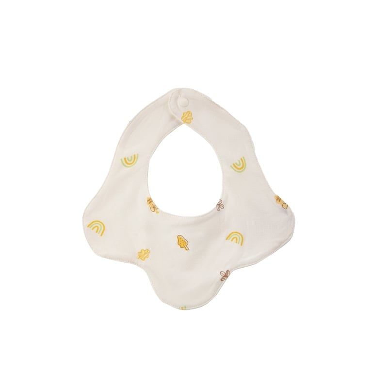 YẾM LULLABY HOA BẤM CÚC NH322N - TRẮNG IN BÉ TRAI+BÉ GÁI