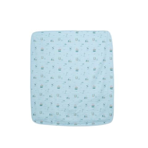 Khăn xô tắm 4 lớp Lullaby NH423N - Xanh blue nhạt