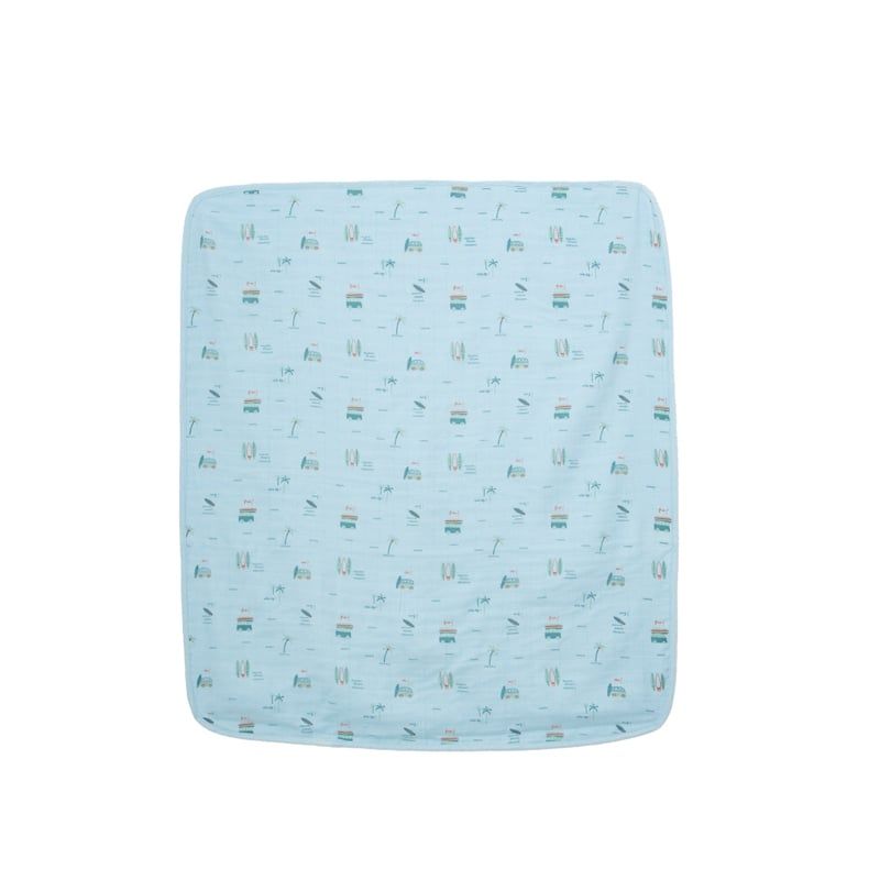 Khăn xô tắm 4 lớp Lullaby NH423N - Xanh blue nhạt
