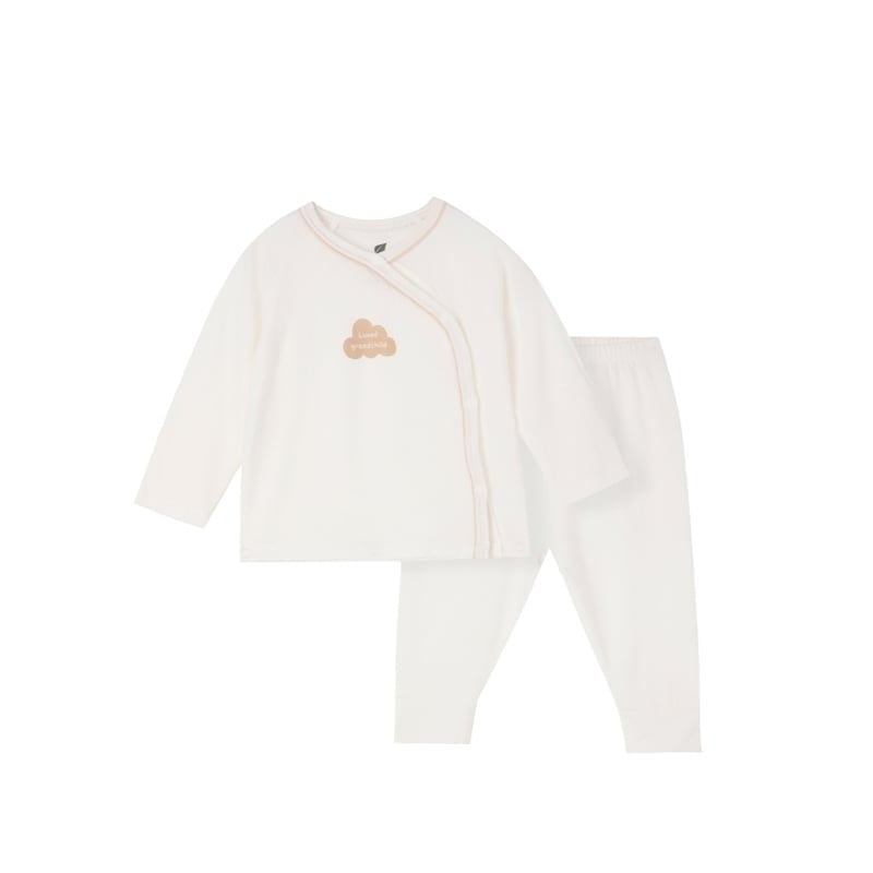 BỘ CÀI LỆCH DÀI TAY LULLABY NH400N - TRẮNG