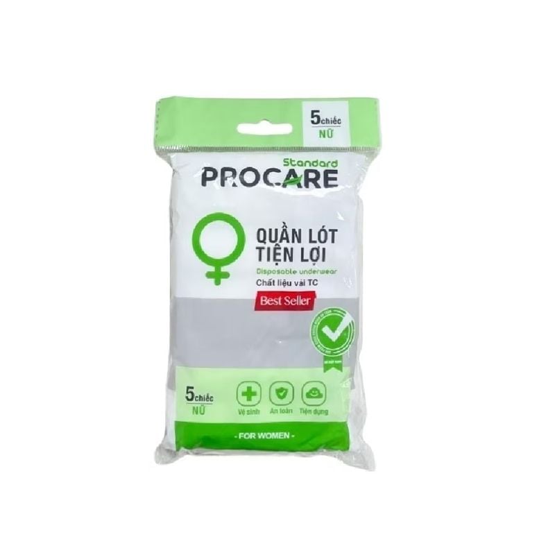 QUẦN LÓT MIỄN GIẶT TC NỮ PROCARE SIZE XL