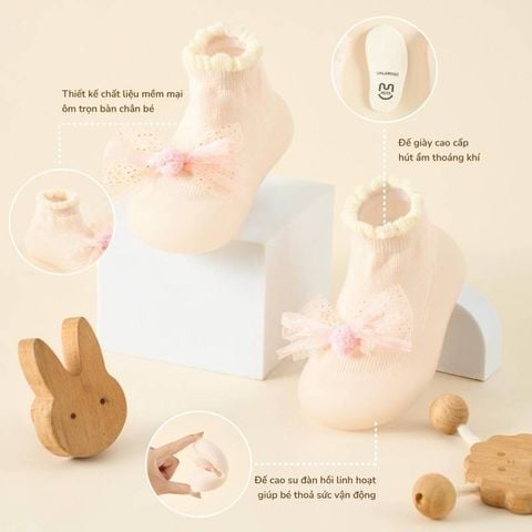 Giày bún Uala Rogo phối nơ