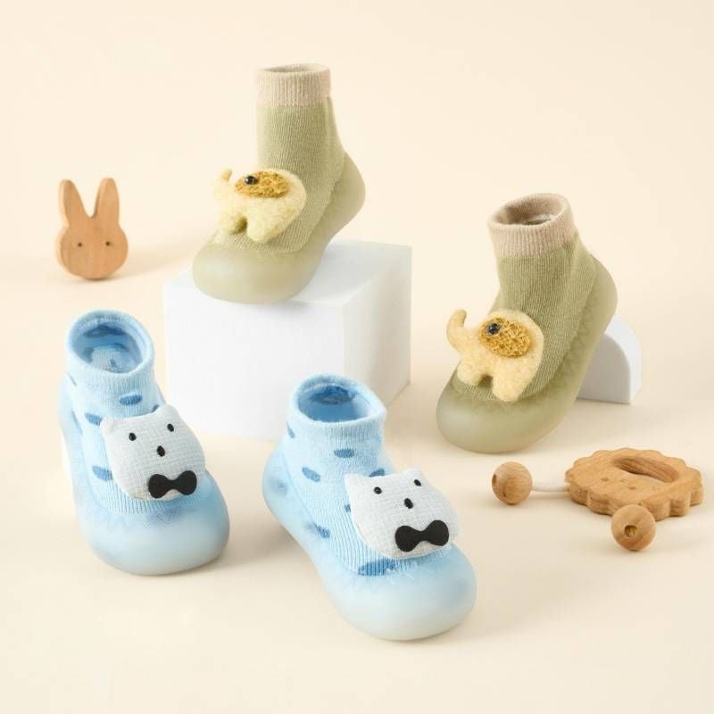 GIÀY BÚN UALA ROGO HÌNH GẤU ĐEO NƠ/ VOI XANH