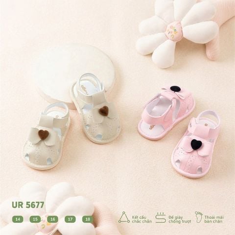 Dép sandal tập đi Uala Rogo cho bé mẫu bít mũi