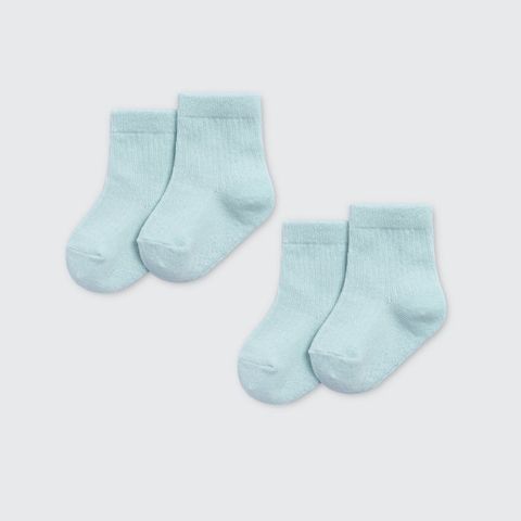 Set 02 đôi tất La Pomme mềm mại Xanh biển