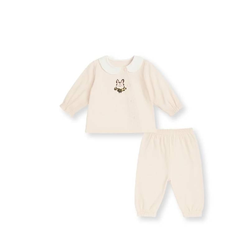 BỘ BÉ GÁI LULLABY CÀI LỆCH NH542N - CAM