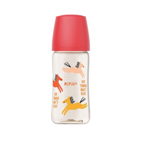 Bình Sữa Moyuum Premium Ppsu All In One Bottle 270Ml - Mẫu Ngựa Đỏ (Kèm Núm)
