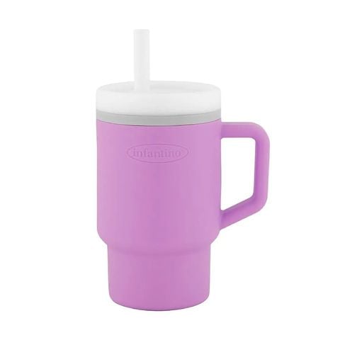 Cốc tập uống Infantino cho bé màu Hồng Tím - MY 1ST TUMBLER - Lilac