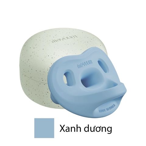 Núm ti giả Moyuum All Silicone Pacifier Level 3 (6m+) - Ocean màu xanh dương