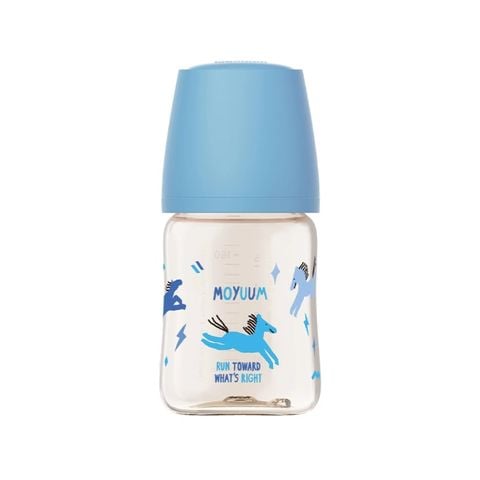 Bình Sữa Moyuum Premium Ppsu All In One Bottle 170Ml - Mẫu Ngựa Xanh (Kèm Núm)