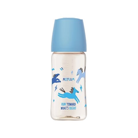 Bình Sữa Moyuum Premium Ppsu All In One Bottle 270Ml - Mẫu Ngựa Xanh (Kèm Núm)