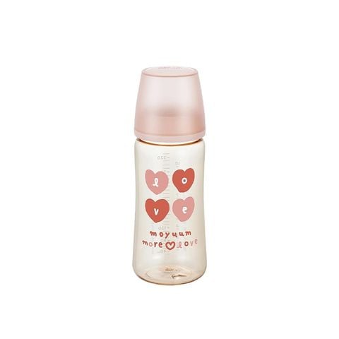 Bình sữa Moyuum Premium PPSU All in one Bottle 330ml - mẫu More love (kèm núm)