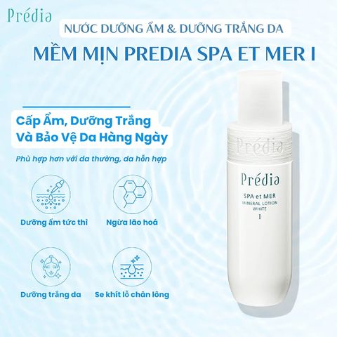 Nước dưỡng ẩm và dưỡng trắng da Kosé Prédia SPA ET MER MINERAL LOTION WHITE I 250ml