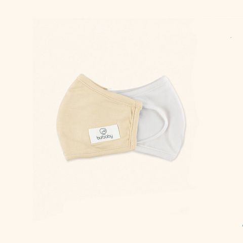 Khẩu trang Bambus Bu - Trắng - kem
