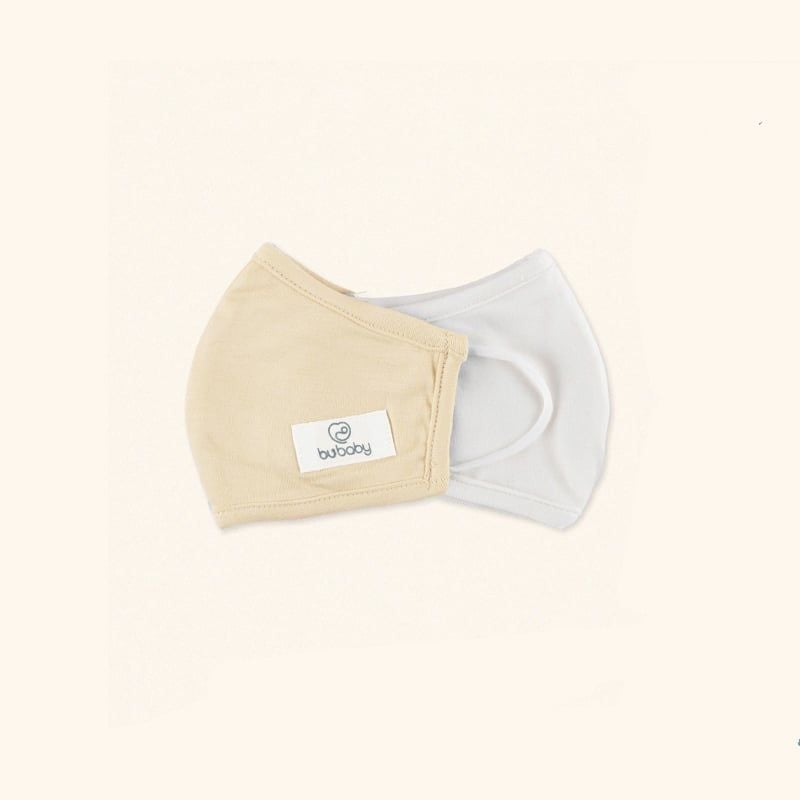 KHẨU TRANG BAMBUS BU - TRẮNG - KEM