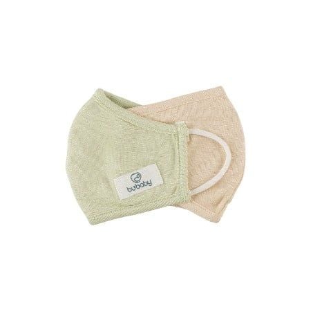 KHẨU TRANG BU BAMBUS - TRẮNG KEM - XANH PASTEL 16D