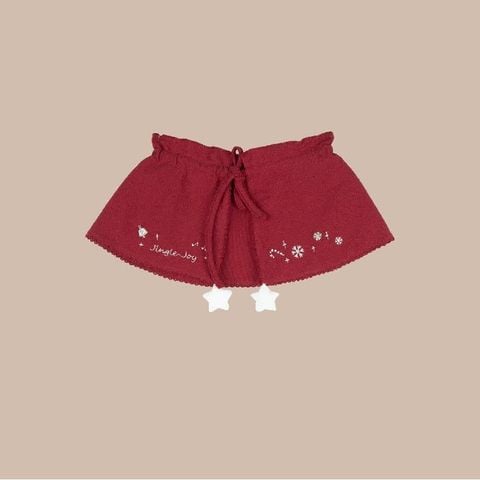 Áo choàng bé gái Bu Baby Jingle Joy - Đỏ