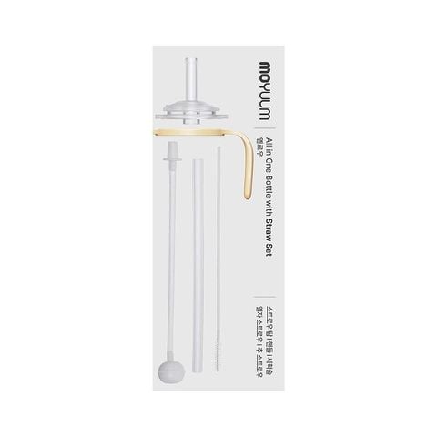 Bộ ống hút MOYUUM ALL IN ONE BOTTLE WITH STRAW SET màu vàng (basic)