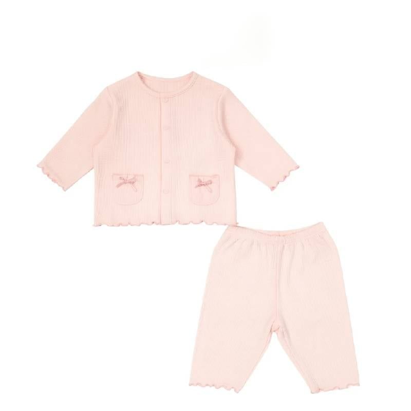 BỘ BÉ GÁI CÀI GIỮA DÀI TAY LULLABY NH547N - HỒNG