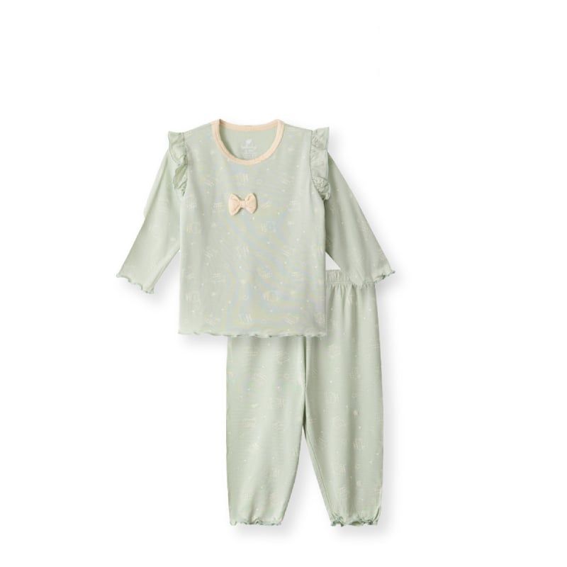 BỘ BÉ GÁI DÀI TAY LULLABY NH467N - GREEN IN