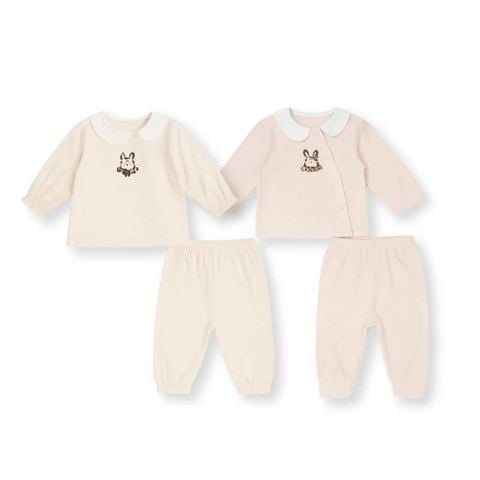 Bộ bé gái Lullaby cài lệch NH542N - Cam