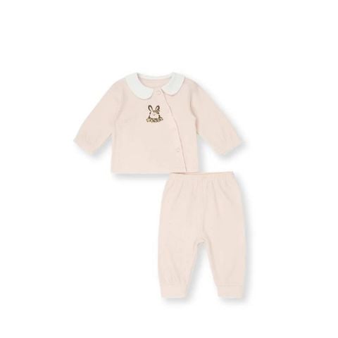 Bộ bé gái Lullaby cài lệch NH542N - Hồng