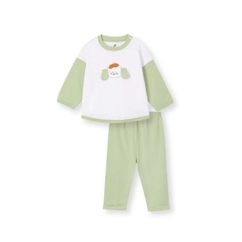 Bộ bé trai dài tay Lullaby NH506N - Trắng - Green