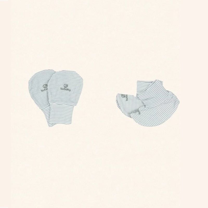 BỘ BAO CHÂN, BAO TAY BU BABY - KẺ GHI XÁM