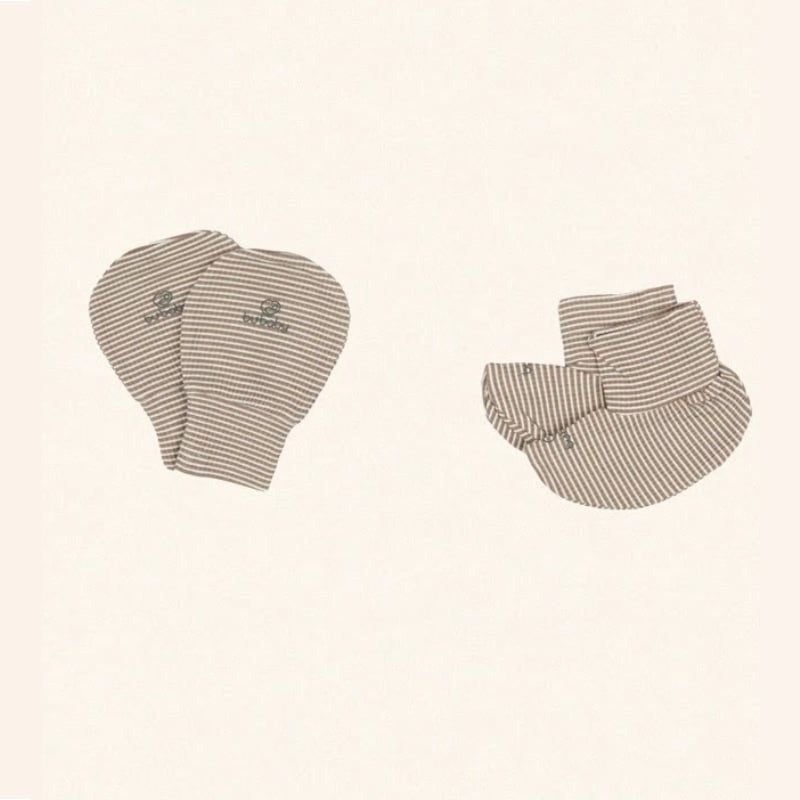 BỘ BAO CHÂN, BAO TAY BU BABY - KẺ NÂU