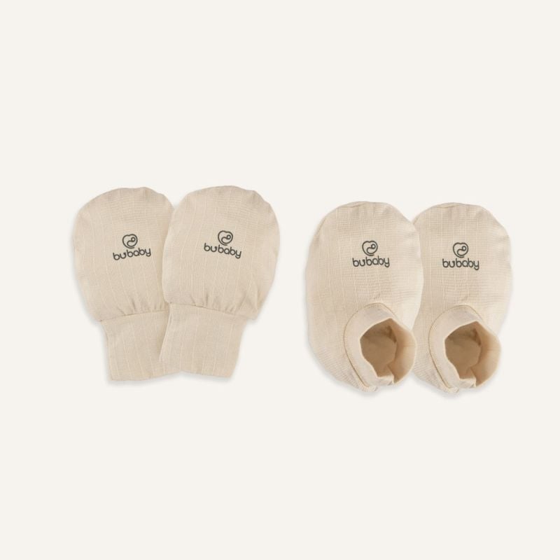 BỘ BAO CHÂN, BAO TAY BU BABY SIRO - BE NHẠT 4039