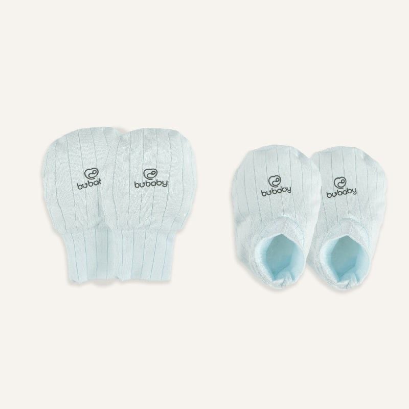BỘ BAO CHÂN, BAO TAY BU BABY MOLIST - BLUE 8442