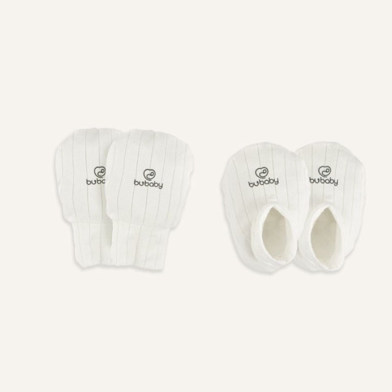 BỘ BAO CHÂN, BAO TAY BU BABY MOLIST - TRẮNG 8442