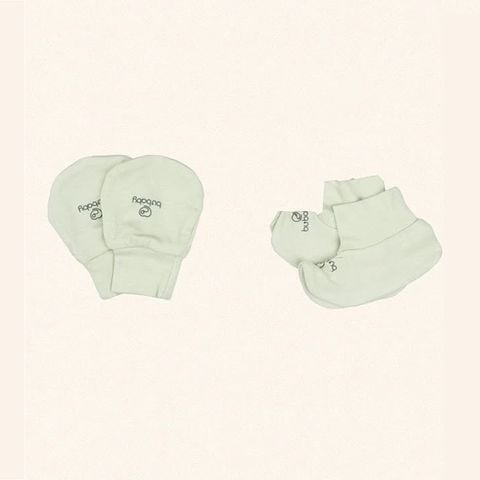 Bộ bao chân, bao tay  Bu Baby Siro - Xanh matcha