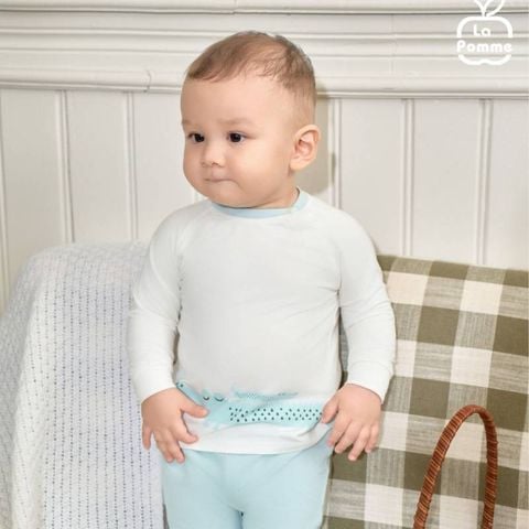 Bộ dài tay La Pomme những chú cá xinh Trắng