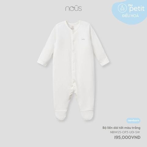 Bộ liền dài tất màu trắng Nous