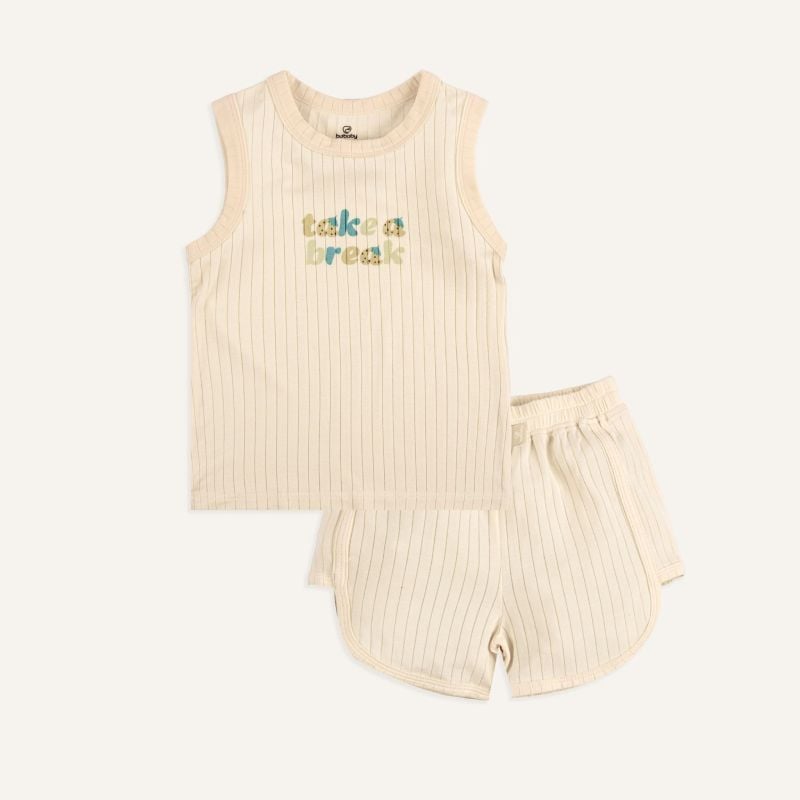 BỘ SÁT NÁCH CỔ TRÒN BU BABY MOLIST - KEM 8442
