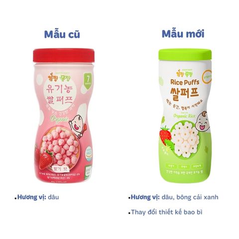 Bánh bi tan Organic Happy Food vị Dâu, Bông cải xanh 7M