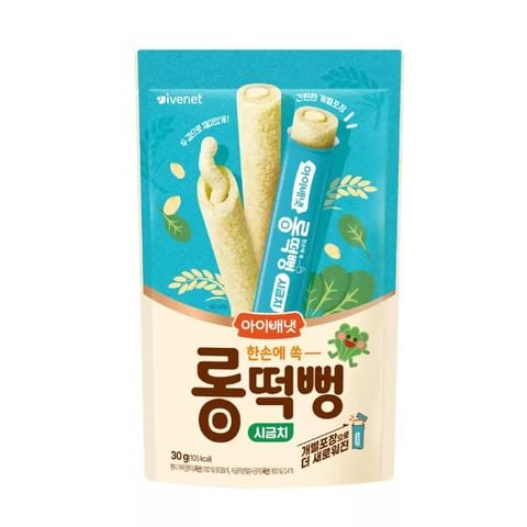 Bánh gạo que IVENET thanh dài vị rau cải 30g