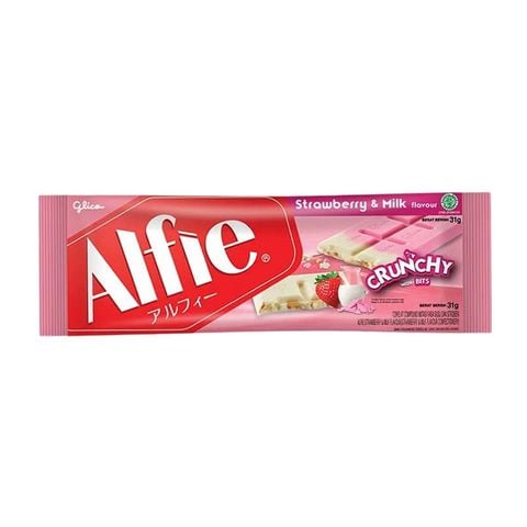 Bánh Glico Alfie vị dâu sữa 31g