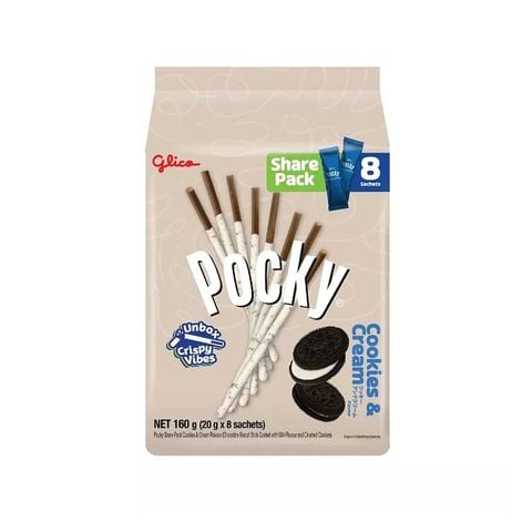 Bánh Glico Pocky Kem Cookies Cream 160G