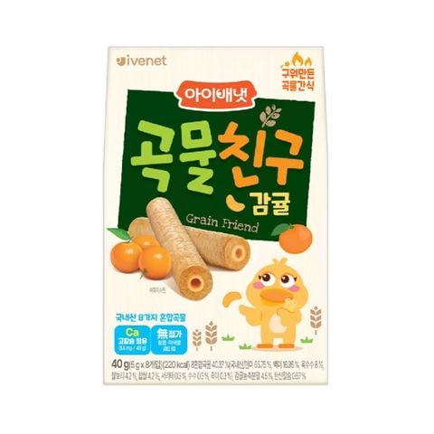 Bánh quế IVENET bebe thanh xốp cam - 40g (9m+)