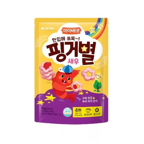 Bánh sao IVENET vị hành tôm 30g