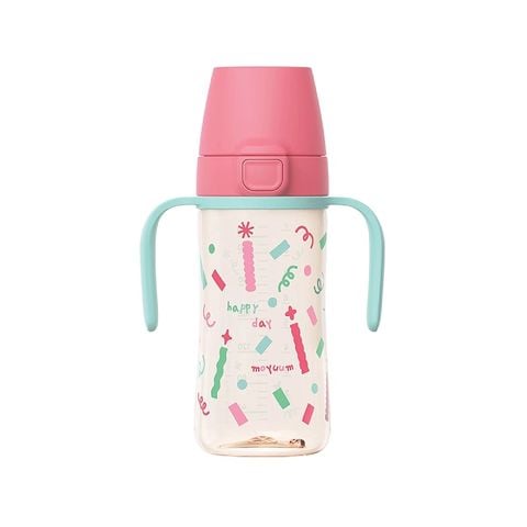 Bình tập uống Moyuum PPSU nắp bật họa tiết Happy Day Berry Pop 270ml