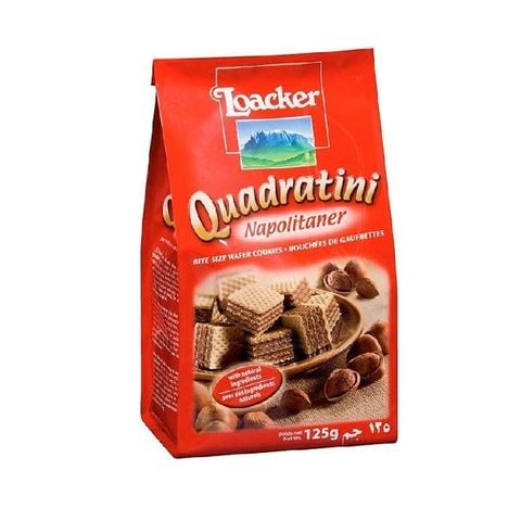 Bánh xốp Loacker Quadratini Napolitaner 125g