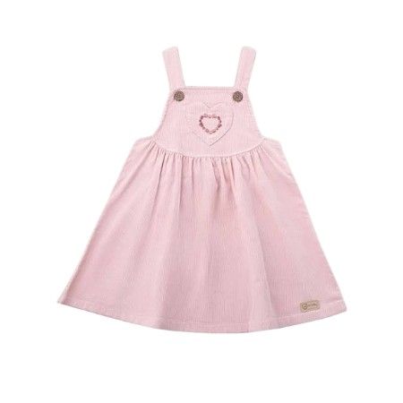 Váy yếm bé gái Bu - Hồng