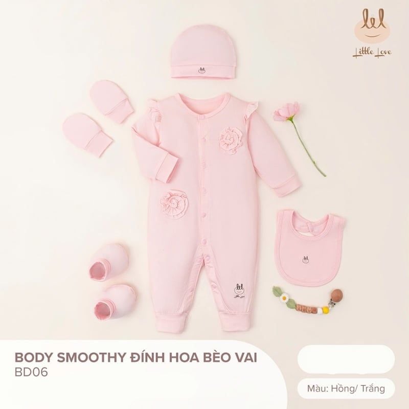 BODY SMOOTHY LIL ĐÍNH HOA BÈO VAI HỒNG