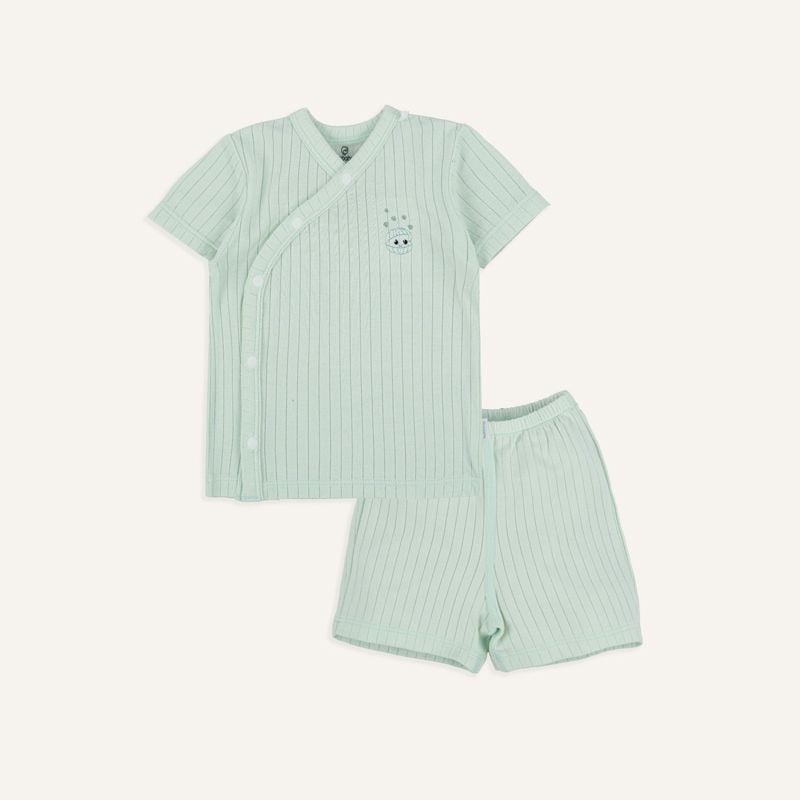 BỘ NGẮN TAY CÀI CHÉO MODAL BU - MINT 8442